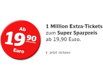 Deutsche Bahn: Eine Million neue Sparpreis-Tickets ab 14,92 Euro