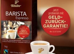 Tchibo: Zwei Kilo Barista-Kaffee mit Geld-zurück-Garantie