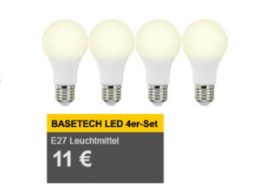 Allyouneed: Viererpack LED-Birnen für elf Euro frei Haus