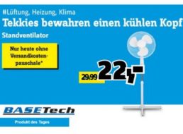 Conrad: Basetech Standventilator für 22 Euro frei Haus