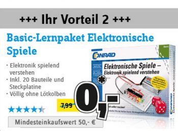 Lernpaket Elektronische Spiele ab 50 Euro Bestellwert geschenkt