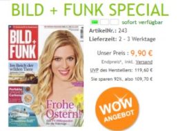 Bild + Funk: Jahresabo für 9,90 statt 119,60 Euro