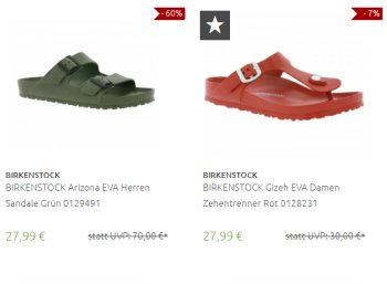 Birkenstock: Sale bei Outlet46 mit Sandalen ab 20,69 Euro frei Haus