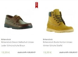 Birkenstock: Schuhe und Stiefel für 19,95 Euro frei Haus