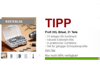 Druckerzubehoer.de: 31-teiliges Bitset für 0 Euro plus Versand