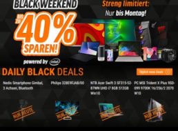 Notebooksbilliger: Black Weekend mit bis zu 40 Prozent Rabatt