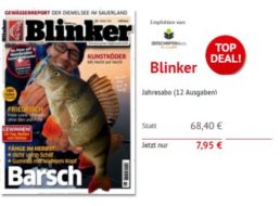 Blinker: Jahresabo der Anglerzeitschrift für 7,95 statt 68,40 Euro