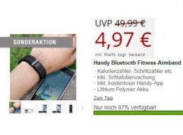 Druckerzubehoer.de: Bluetooth-Fitness-Armband für 4,97 Euro plus Versand