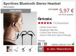 Druckerzubehoer.de: Bluetooth-Headset für 5,97 Euro frei Haus