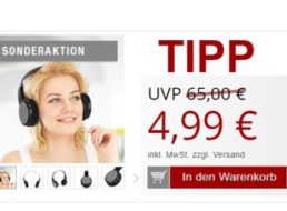 Druckerzubehoer.de: Bluetooth-Kopfhörer für 10,96 Euro mit Versand