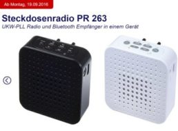 Aldi-Süd: Steckdosenradio Terris PR 263 mit Bluetooth für 44,95 Euro