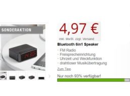 Druckerzubehoer.de: Bluetooth-Radiowecker mit Freisprechfunktion für 4,97 Euro