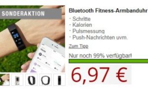 Druckerzubehoer.de: Bluetooth-Armbanduhr für 6,97 Euro 