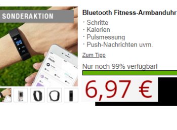 Druckerzubehoer.de: Bluetooth-Armbanduhr für 6,97 Euro