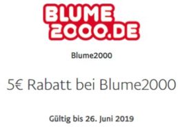 Gratis: 5 Euro Guthaben bei Blume 2000 via Paypal