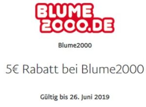 Gratis: 5 Euro Guthaben bei Blume 2000 via Paypal