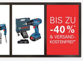 Bosch-Rabatt und Gratis-Versand