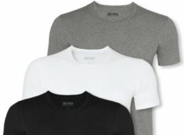 Hugo Boss: Dreierpack T-Shirts für 29,99 Euro frei Haus