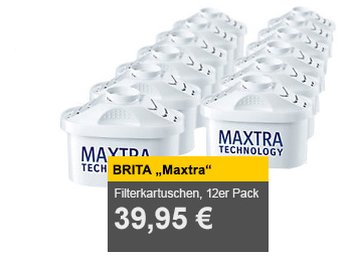 Brita: Maxtra-Kartuschen im 12er-Pack für 39,95 Euro frei Haus