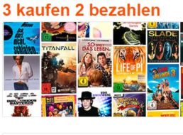 Buch.de: "3 für 2"- Aktion mit über hundert Multimedia-Artikeln