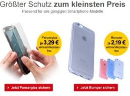 Allyouneed: Smartphone-Bumper für 2,19 Euro frei Haus, Panzerglas für 3,29 Euro