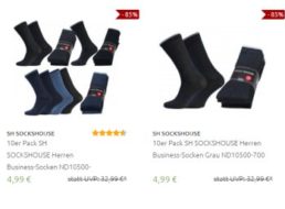 Outlet46: Business-Socken im Zehnerpack für 4,99 Euro frei Haus