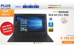 Plus: Captiva-Notebook mit IPS-Display für 199,95 Euro frei Haus