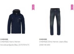 Outlet46: Chiemsee-Jacken und -Jeans ab 39,99 Euro frei Haus