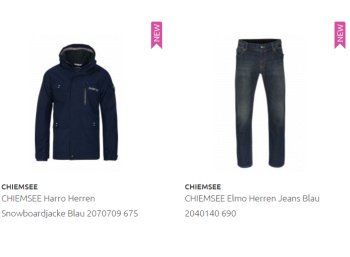 Outlet46: Chiemsee-Jacken und -Jeans ab 39,99 Euro frei Haus