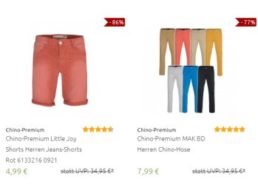 Outlet46: Wrangler-Sale und Chinos für 7,99 Euro