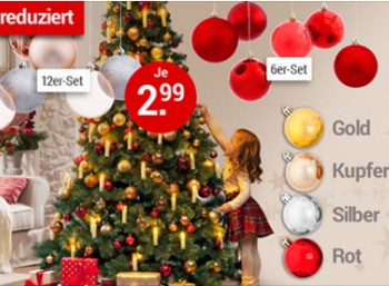 Weltbild: Christbaumkugeln für 2,99 Euro frei Haus