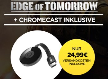 Wuaki.tv: Google Chromecast mit "Edge of tomorrow" für 24,99 Euro