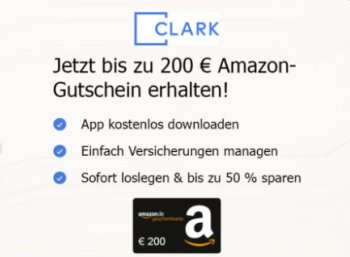 Clark: Bis zu 200 Euro Prämie via Versicherungs-App