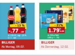 Lidl: Cola, Coke Zero und Fanta für 77 Cent plus Pfand