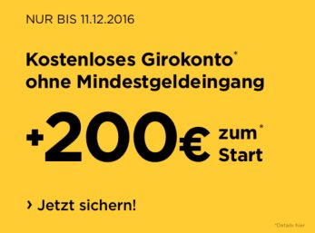 Gratis: 200 Euro zum kostenlosen Commerzbank-Girokonto geschenkt