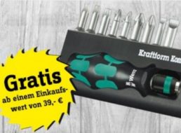 Gratis: Bitset Wera Kraftform Kompakt bei Conrad ab 39 Euro Warenwert