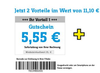 Conrad: 11,10 Euro Rabatt ab 45 Euro Einkaufswert 