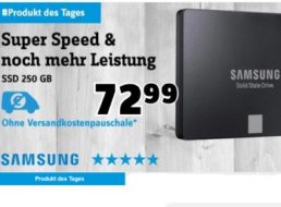 Conrad: SSD Samsung 750 EVO mit 250 GByte für 67,44 Euro frei Haus