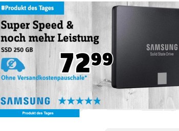 Conrad: SSD Samsung 750 EVO mit 250 GByte für 67,44 Euro frei Haus