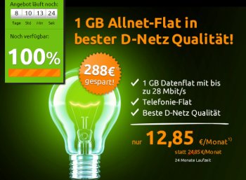 Telekom: GByte-Datenflat mit Allnet-Flat für 12,85 Euro