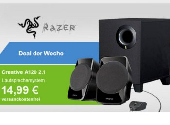 Allyouneed: Lautsprechersystem "Creative A120" als B-Ware für 14,99 Euro