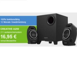 Allyouneed: 2.1 Lautsprechersystem Creative A250 als B-Ware für 16,95 Euro