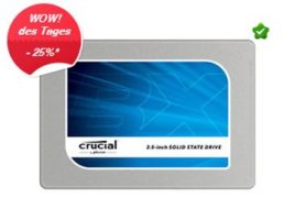 Ebay: Crucial BX100 SSD mit einem TByte für 299,90 Euro frei Haus