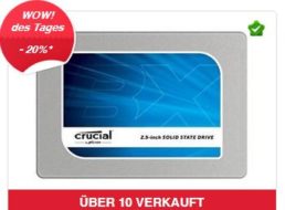 SSD-Schnäppchen: Crucial  BX100 mit 500 GByte für 159,90 Euro frei Haus