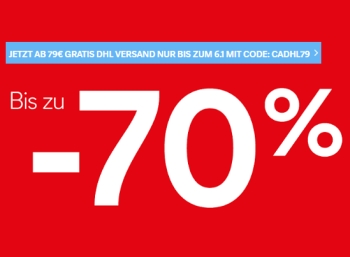 C&A: Gratis-Versand ab 79 Euro Warenwert bis Sonntag abend