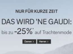 C&A: Trachten-Rabatt von 20 Prozent und reduzierte Versandkosten