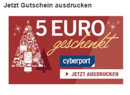 Cyberport: Fünf Euro Rabatt bis zum 13. Dezember