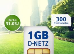 Jetzt noch schneller: GByte-Flat im D2-Netz mit 300 Freieinheiten für 6,99 Euro