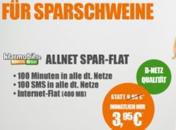 Klarmobil: D2 Allnet Starter mit 100 Minuten & SMS & Internet-Flat für 3,95 Euro