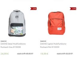 Outlet46: Dakine-Rucksäcke für einen Tag reduziert